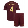 AS Roma Bryan Cristante #4 Hjemmedraktsett Barn 2024-25 Kortermet (+ korte bukser)